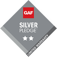 GAF Silver Pledge warranty badge