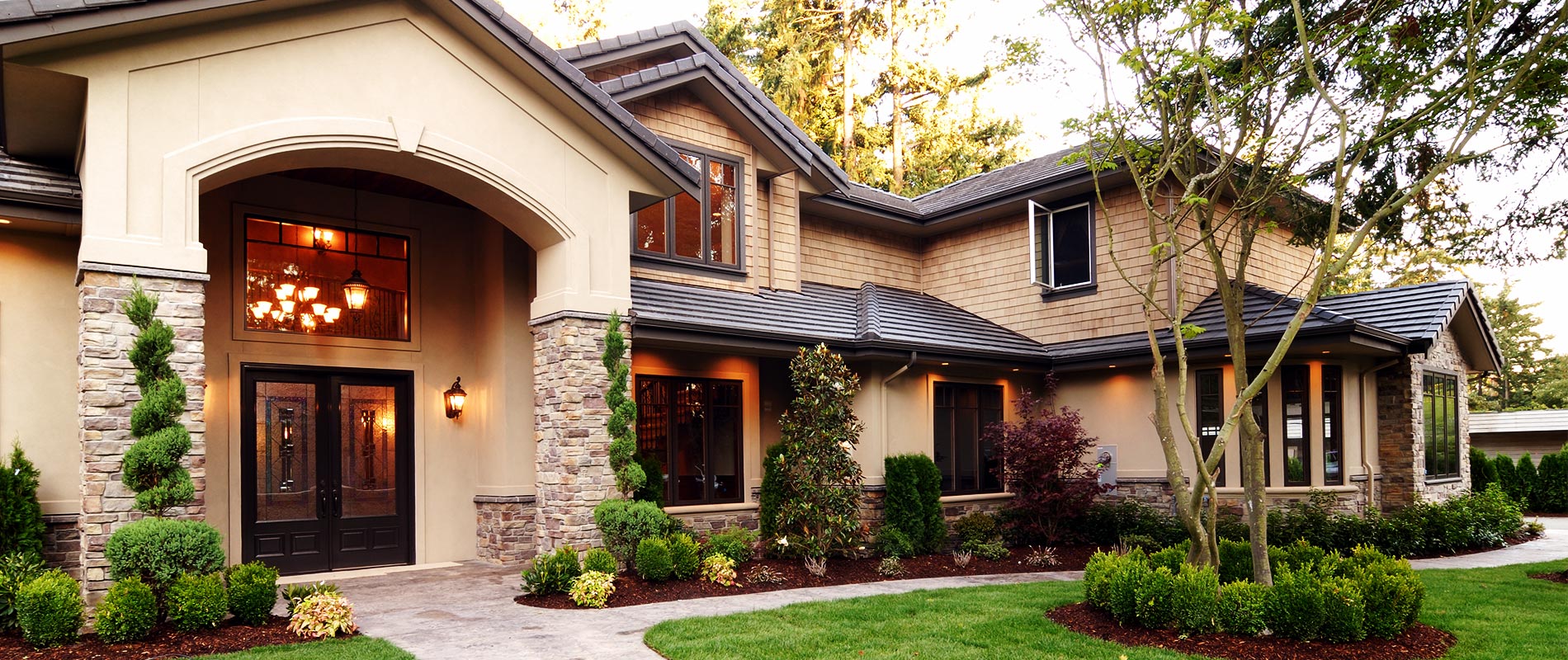 Completed custom home project