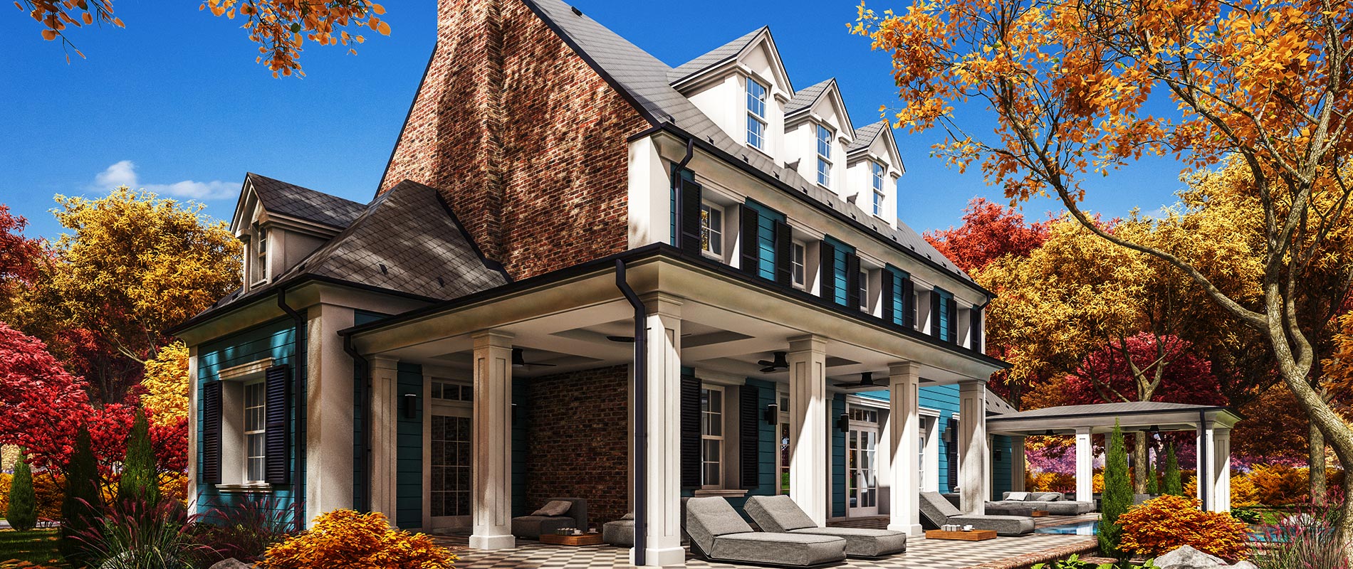 Custom home build in progress