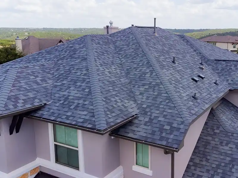 Quality asphalt shingle roof installed by GK Homes and Roofing
